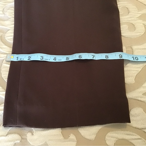 BEAUTIFUL BROWN PANT SUIT, 14 , fully lined both jacket and pants, very stylish - Picture 8 of 13